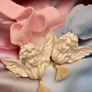 ANGELO IN GESSO CERAMICO PROFUMATO  CON NAPPA